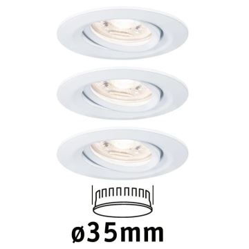 Paulmann 92971 - KIT 3x LED/4,2W IP23 Ljusreglerad hängande badrumslampa NOVA 230V