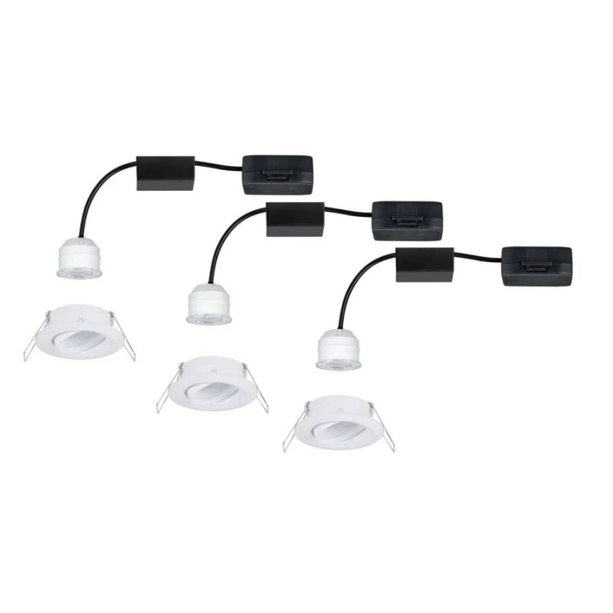 Paulmann 92971 - KIT 3x LED/4,2W IP23 Ljusreglerad hängande badrumslampa NOVA 230V