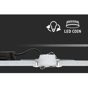 Paulmann 93080 - KIT 3xLED/6W IP23 Ljusreglerad hängande badrumslampa COIN 230V