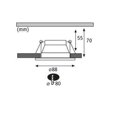 Paulmann 93402 - KIT 3xLED/6W IP44 Ljusreglerad hängande badrumslampa COLE 230V