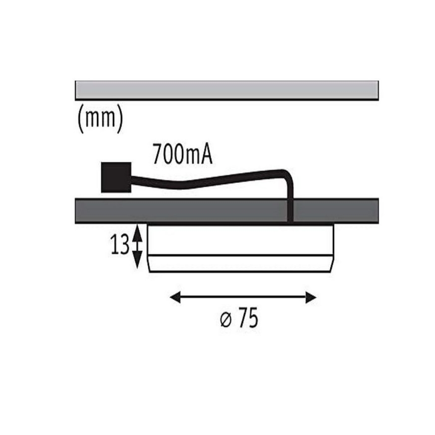 Paulmann 93564 - KIT 3x LED/4,5W Möbelbelysning FURNITURE 230V