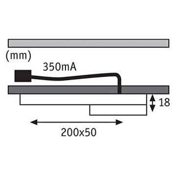 Paulmann 93566 - UPPSÄTTNING 3xLED/3,2W Möbelbelysning SETUP 230V