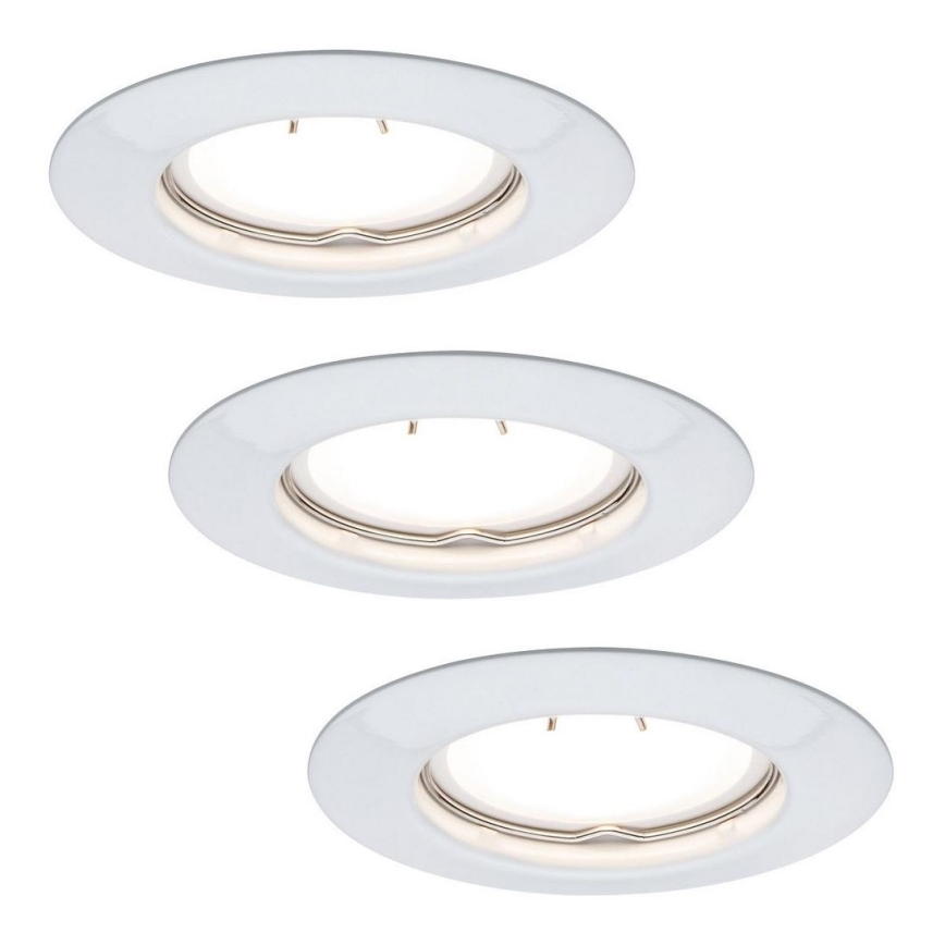 Paulmann 93655 - SET 3xLED-GU10/4,5W Infälld Belysning 230V