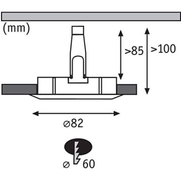 Paulmann 93657 - SET 3x LED/GU10/4,5W Infälld Belysning 230V