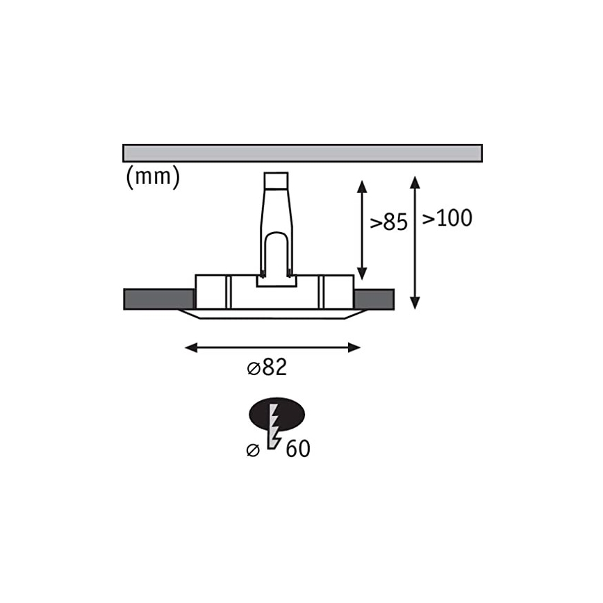 Paulmann 93657 - SET 3x LED/GU10/4,5W Infälld Belysning 230V