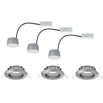 Paulmann 93958 - KIT 3x LED/6,8W IP44 Ljusreglerad hängande badrumslampa COIN 230V