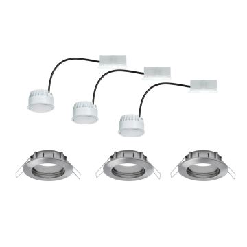 Paulmann 93976 - KIT 3xLED/6,8W IP44 Badrum infälld lampa COIN 230V