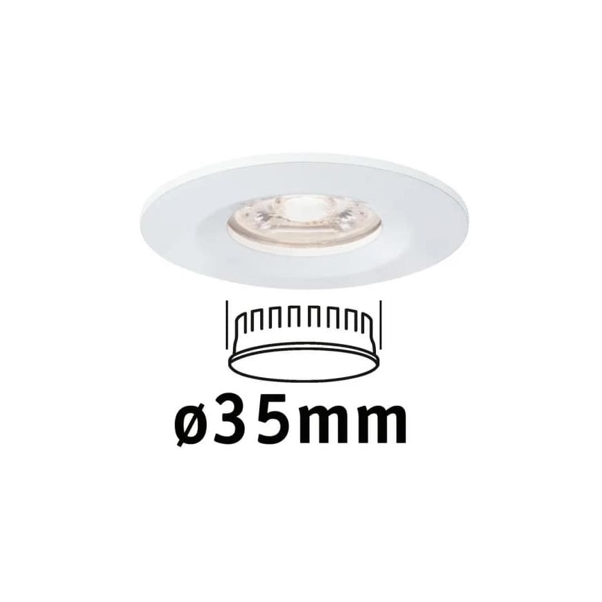 Paulmann 94298 - LED/4W IP44 Badrum infälld lampa COIN 230V