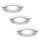 Paulmann 99814 - SET 3x LED Infälld belysning MICRO LINE LED/1W/230V/12V