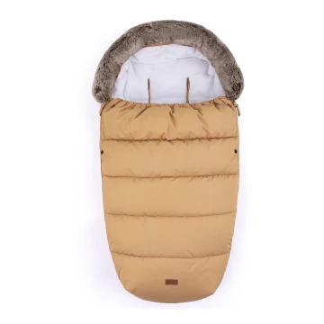 PETITE&MARS - Baby åkpåse 4i1 COMFY Elegant Caramel/White brun