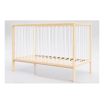 PETITE&MARS - Children's wooden crib MOONY tall