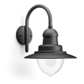 Philips 01652/30/PN - Utomhus Väggbelysning RAINDROP 1xE27/60W/230V IP44