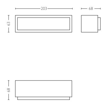 Philips 17354/93/P3 - LED Utomhus Väggbelysning LED/4,5W IP44