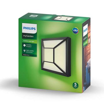 Philips 17393/30/P0 - Utomhus LED Väggbelysning MYGARDEN DROSERA LED/12W IP44