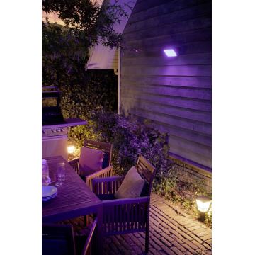 Philips - LED RGBW Ljusreglerad utomhus reflektor Hue DISCOVER 2xLED/15W/230V 2000-6500K IP44