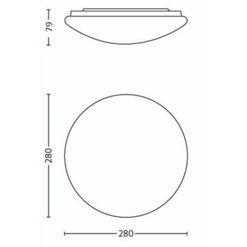 Philips 31801/31/EO - LED Takbelysning MYLIVING SUEDE LED/9,6W/230V