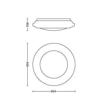 Philips 33365/31/16 - Takbelysning MYLIVING CINNABAR 1xLED/22W/230V