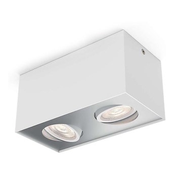 Philips 50492/31/P0 - LED ljusreglerad spotlight MYLIVING BOX 2xLED/4,5W/230V