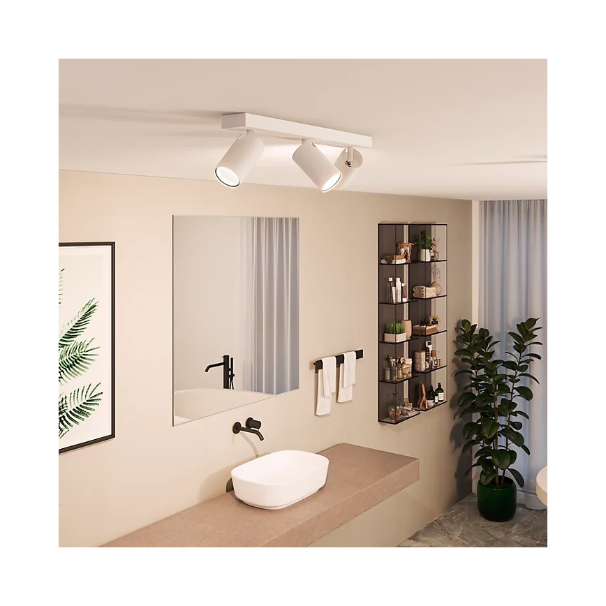 Philips - Badrumsspotlight IDRIS 3xGU10/5W/230V IP44 vit