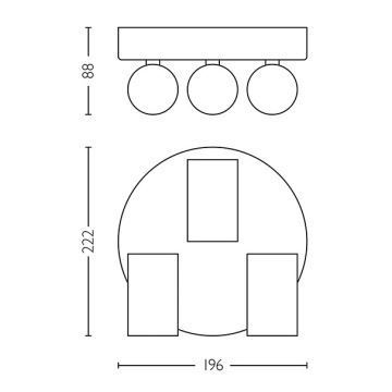 Philips - Badrumsspotlight IDRIS 3xGU10/5W/230V IP44 vit