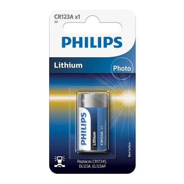 Philips CR123A/01B - Lithium Batterier CR123A MINICELLS 3V 1600mAh