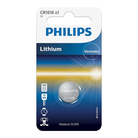 Philips CR1616/00B - Litium knappcellsbatterier CR1616 MINICELLS 3V 52mAh