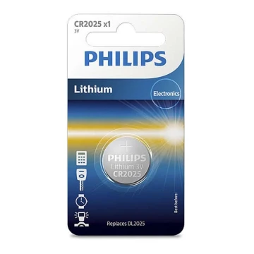 Philips CR2025/01B - Lithium Batterier CR2025 MINICELLS 3V 165mAh