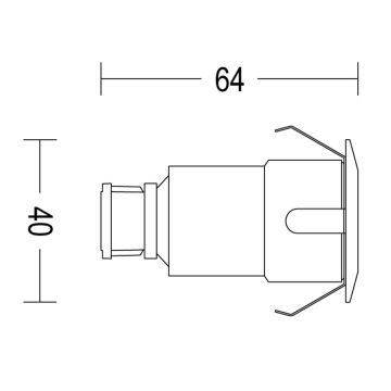 Philips - KIT 3x LED infälld lampa för utomhusbruk SPORE LED/1W/24/230V IP67