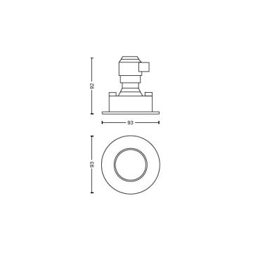 Philips - KIT 3x Infälld dimbar LED badrumsbelysning Hue ADORE BATHROOM 1xGU10/4,2W/230V 2200-6500K IP44