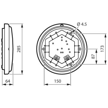 Philips - LED Badrumsväggbelysning  LEDINAIRE LED/11W/230V 4000K IP65