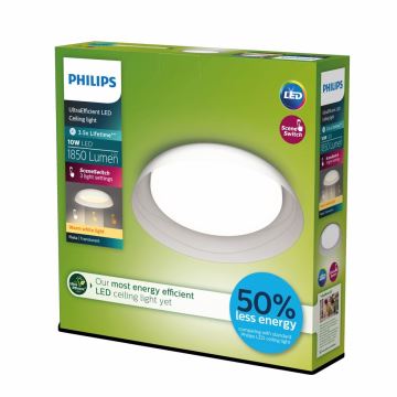 Philips - LED Dimbar taklampa FLETA LED/10W/230V 2700K genomskinlig