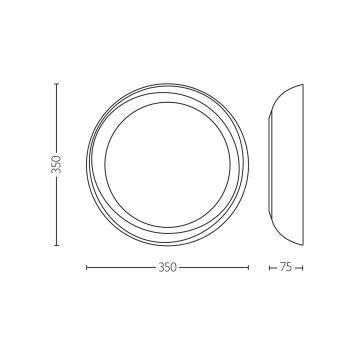 Philips - LED Dimbar taklampa FLETA LED/10W/230V 2700K genomskinlig