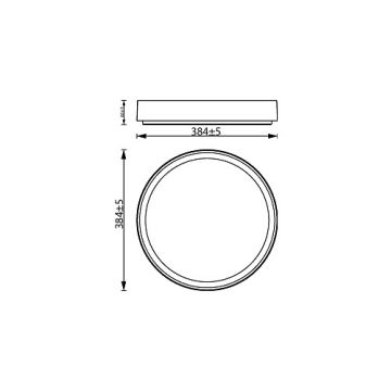 Philips - LED Dimbar taklampa HANNO LED/24W/230V 2700K svart