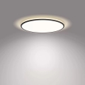 Philips - LED Dimbar taklampa SCENE SWITCH LED/22W/230V diameter 40 cm 4000K svart