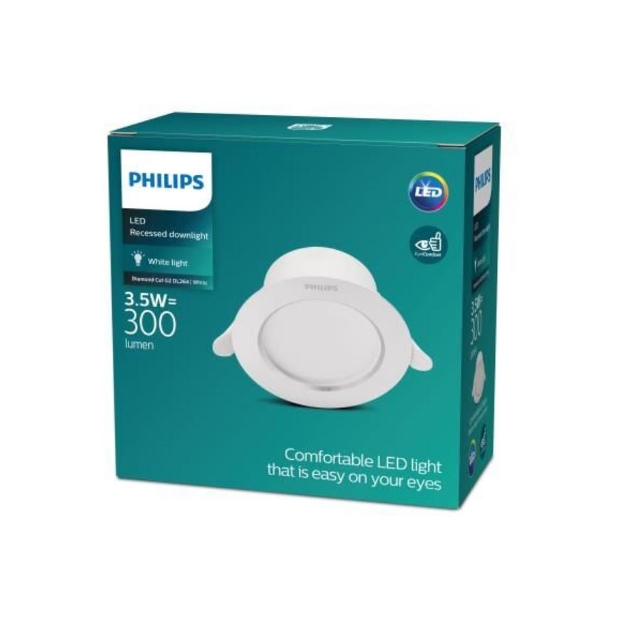 Philips - LED infälld belysning LED/3,5W/230V 3000K