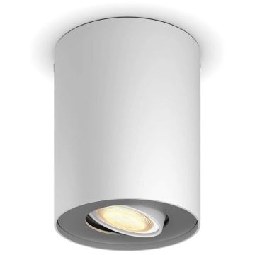 Philips - LED ljusreglerad spotlight Hue PILLAR 1xGU10/4,2W/230V 2200-6500K + fjärrkontroll vit