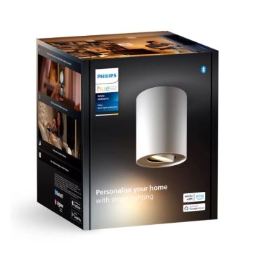 Philips - LED ljusreglerad spotlight Hue PILLAR 1xGU10/4,2W/230V 2200-6500K vit