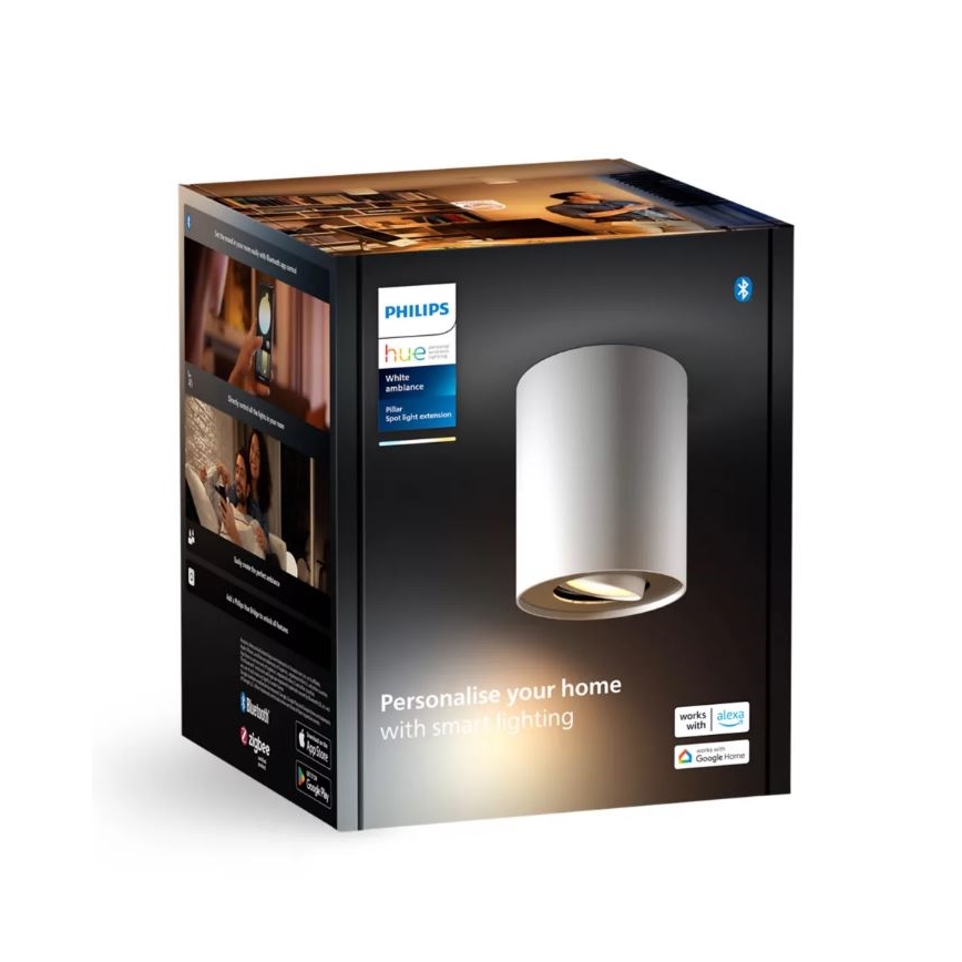 Philips - LED ljusreglerad spotlight Hue PILLAR 1xGU10/4,2W/230V 2200-6500K vit