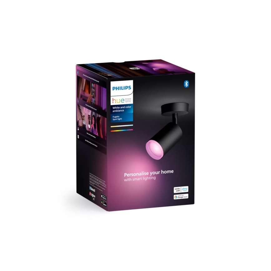 Philips - LED RGBW Dimbar spotlight Hue FUGATO 1xGU10/4,2W/230V 2000-6500K svart