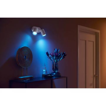 Philips - LED RGBW Dimbar spotlight Hue FUGATO 2xGU10/4,2W/230V 2000-6500K vit