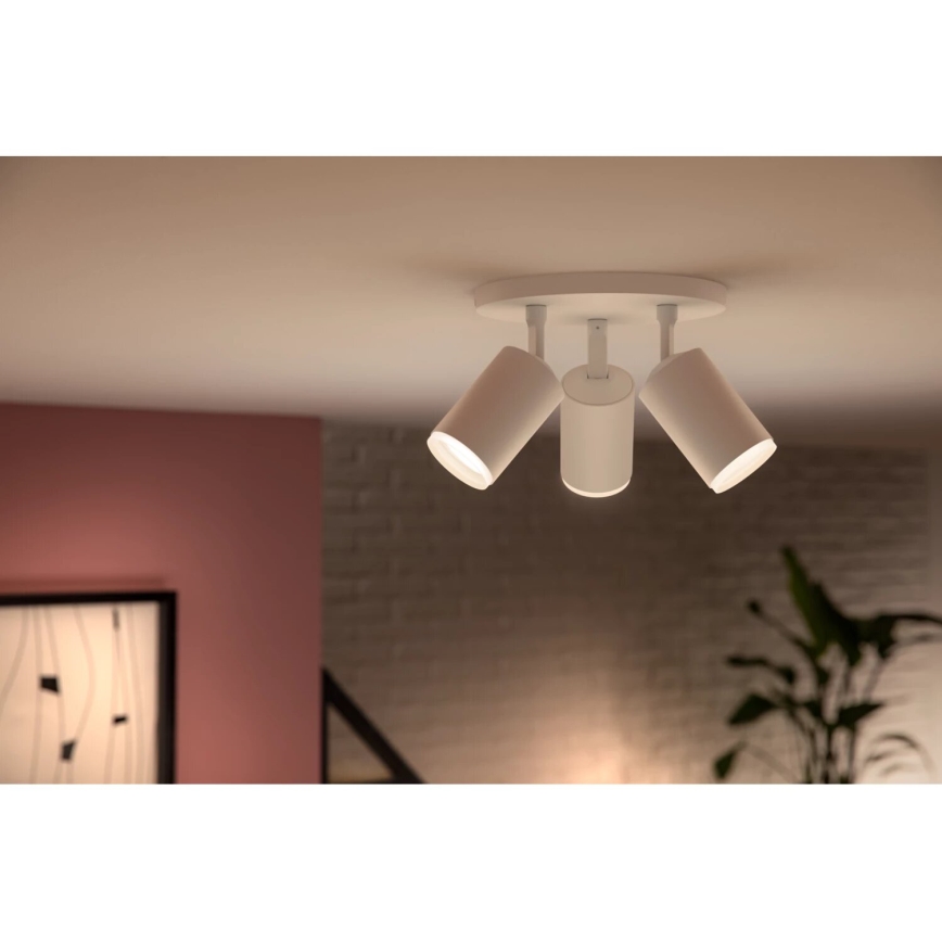 Philips - LED RGBW Dimbar spotlight Hue FUGATO 3xGU10/4,2W/230V 2000-6500K vit