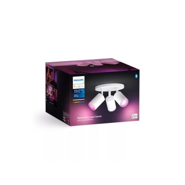 Philips - LED RGBW Dimbar spotlight Hue FUGATO 3xGU10/4,2W/230V 2000-6500K vit