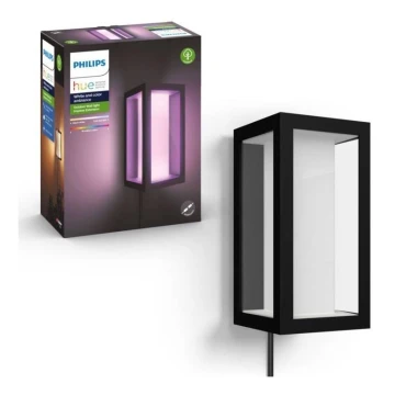 Philips - LED RGBW Dimbar vägglampa utomhus Hue IMPRESS 2xLED/8W/24V 2000-6500K IP44