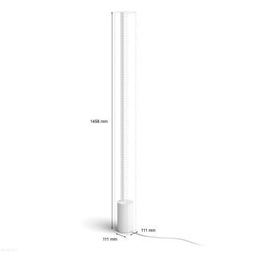 Philips - LED RGBW Ljusreglerad golvlampa Hue SIGNE LED/29W/230V 2000-6500K vit