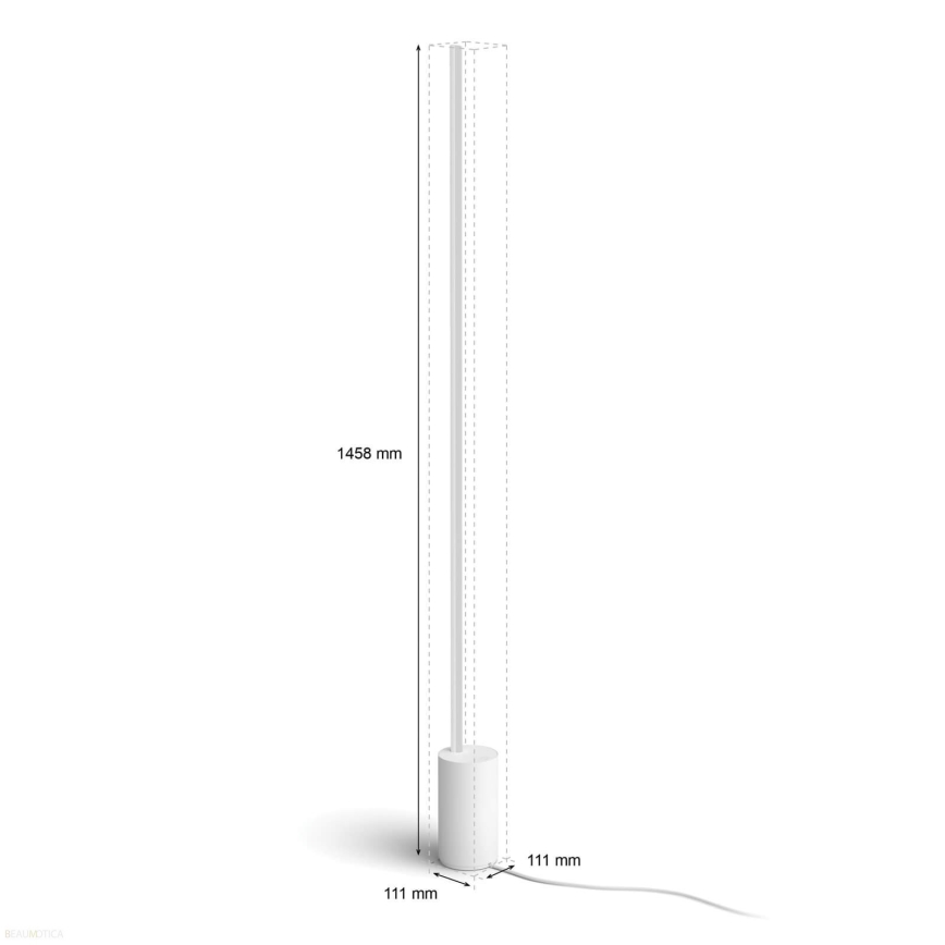 Philips - LED RGBW Ljusreglerad golvlampa Hue SIGNE LED/29W/230V 2000-6500K vit