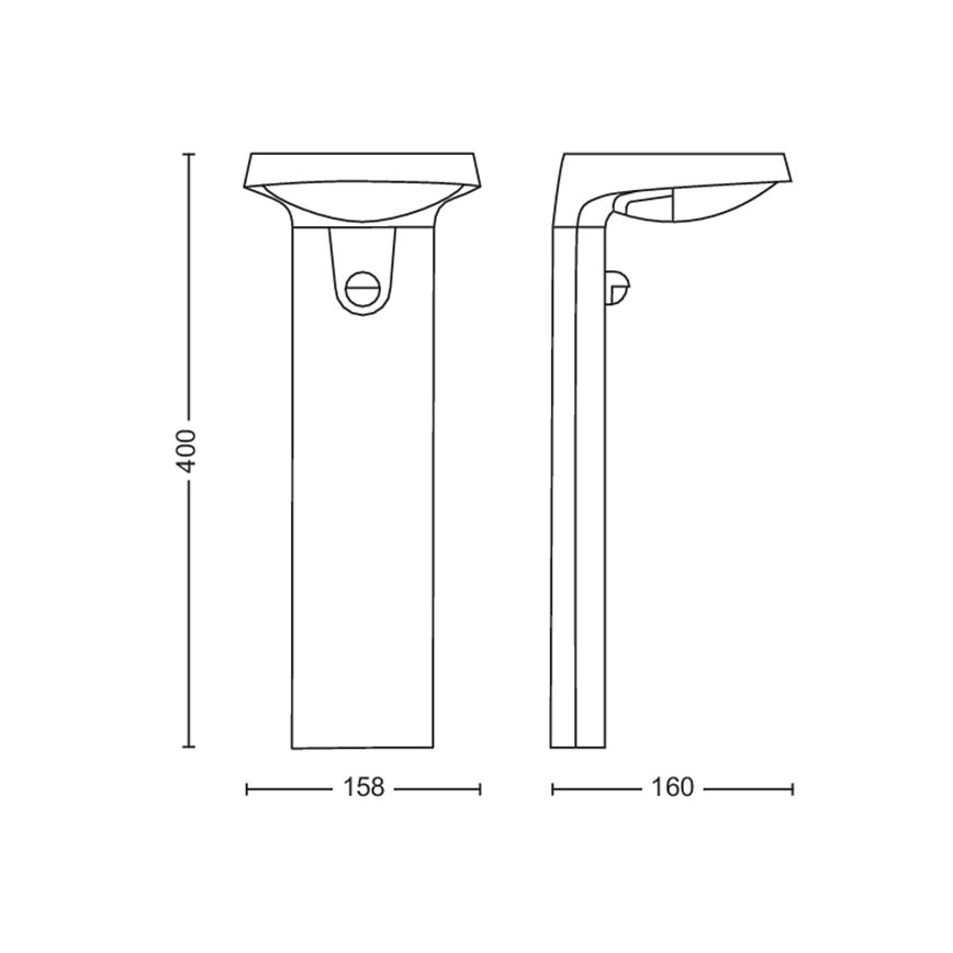 Philips - LED solcellslampa med en sensor LED/1,2W/4V 4000K IP44