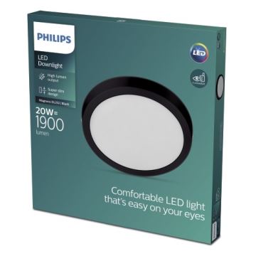 Philips - LED Takbelysning LED/20W/230V 2700K svart