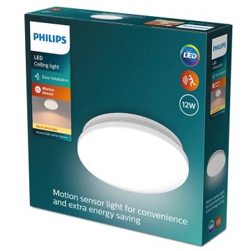 Philips - LED taklampa med sensor ACUNA LED/12W/230V 2700K