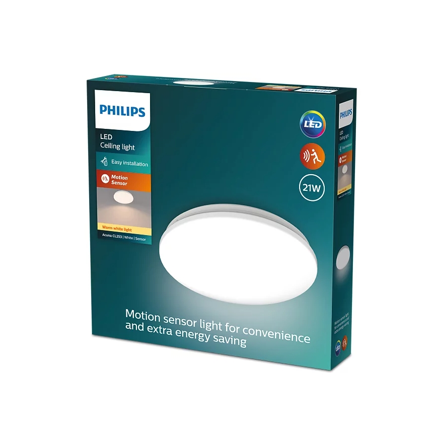 Philips - LED taklampa med sensor ACUNA LED/21W/230V 2700K