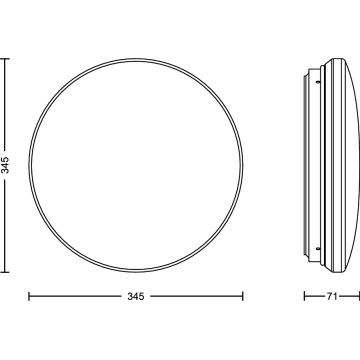 Philips - LED taklampa med sensor ACUNA LED/21W/230V 2700K